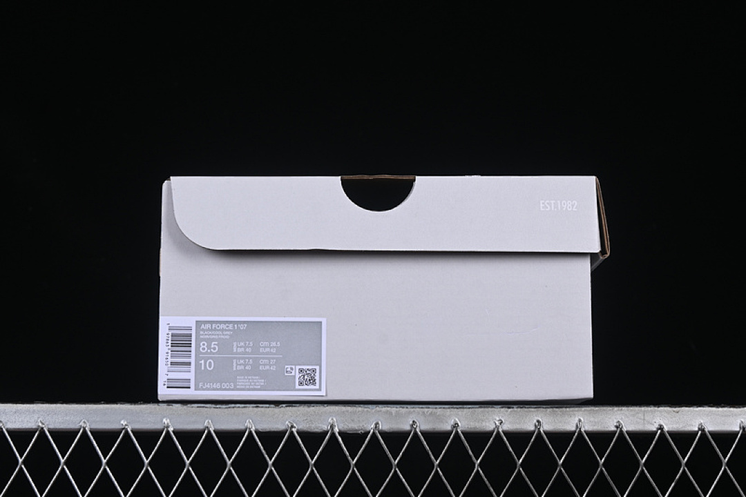 Nike [FJ4146-003]-[AIR FORCE 1 07 LOW BLACK/COOL GREY]-[WOMAN:35.5-39]-[MAN:40-45] - Image 12