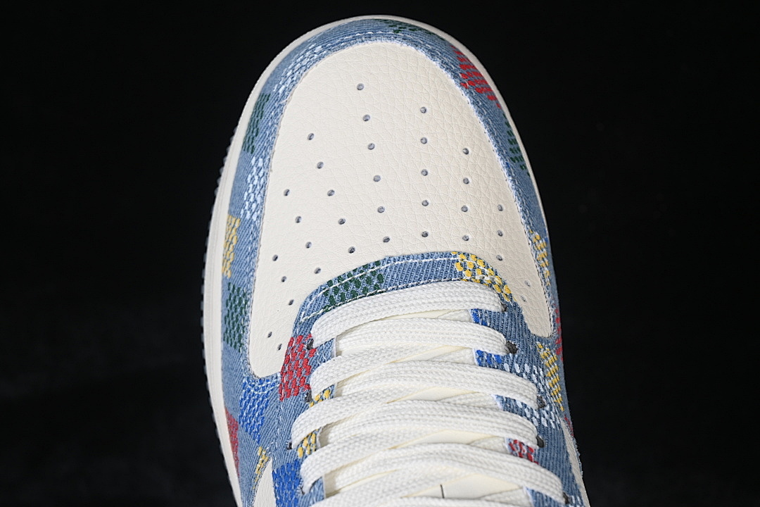 Nike [DN1688-813]-[AIR FORCE 1 07 LOW WHITE/BLUE/RED]-[WOMAN:36-39]-[MAN:40-45] - Image 10