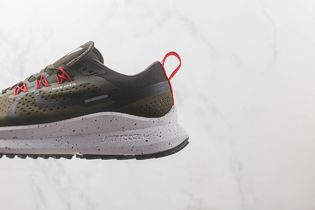 Nike [DJ6159-602]-[REACT PEGASUS TRAIL 4 DARK GREEN/WHITE/RED]-[MAN:40-45] - Image 7