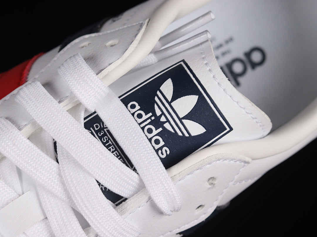 Adidas [F75247]-[SAMBA VEGAN OG SHOES CLOUD WHITE/CORE BLACK/RED]-[WOMAN:36-39]-[MAN:40-45] - Image 8