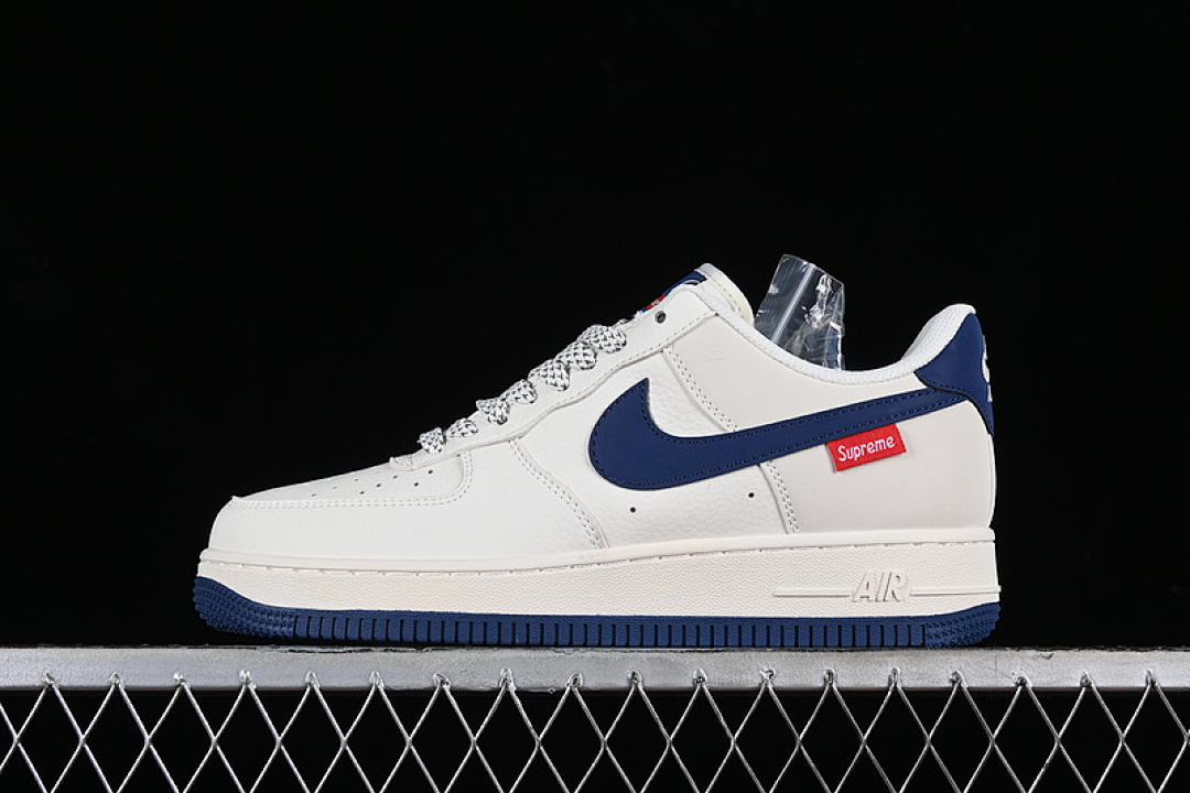 Nike Nike SUPREME AIR FORCE 1 07 LOW WHITE/GREY/BLUE · HD1968-025, photo 1