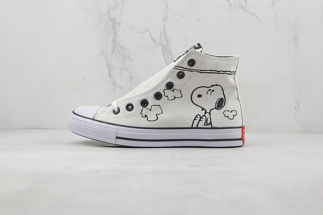 Converse [A01872C]-[PEANUTS CHUCK TAYLOR ALL STAR 70S HIGH SNOOPY AND WOODSTOCK BLACK/WHITE]-[35-44], photo 1