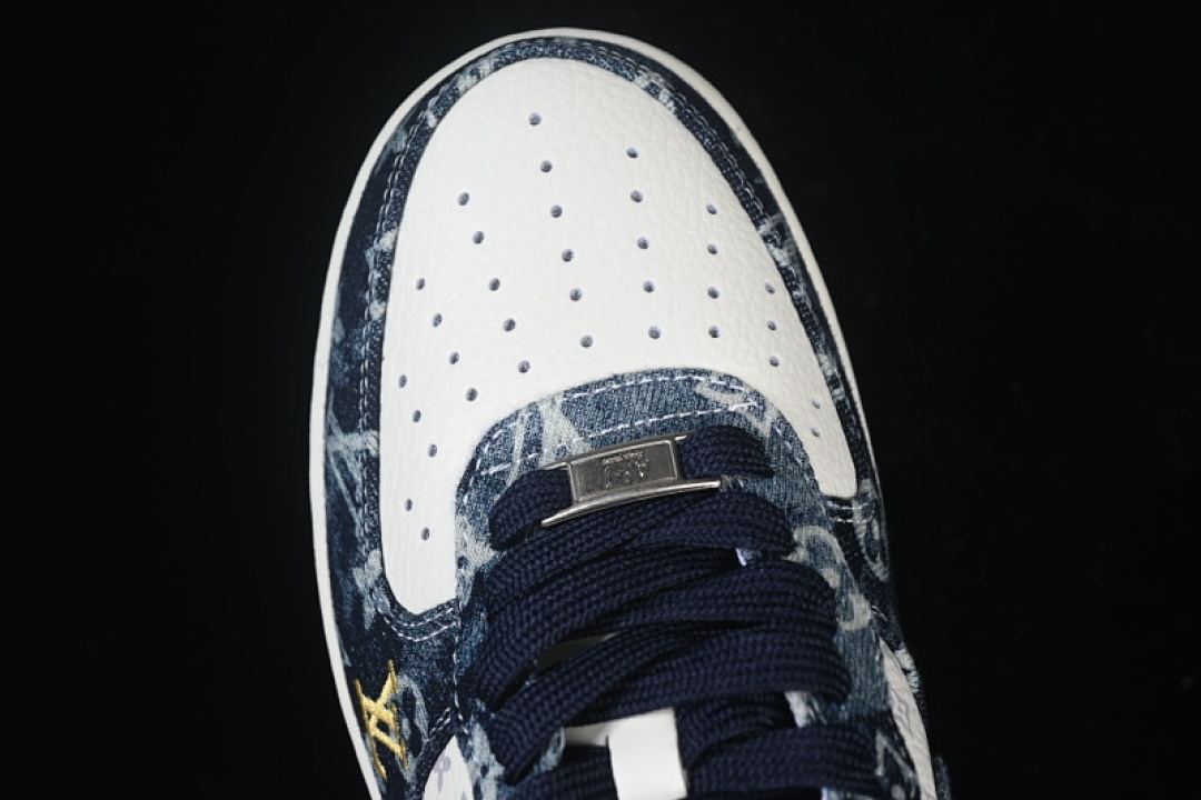 Nike [YF9511-820]-[AIR FORCE 1 07 LOW CASUAL SNEAKERS NAVY BLUE/WHITE]-[WOMAN:36-39]-[MAN:40-45] - Image 9