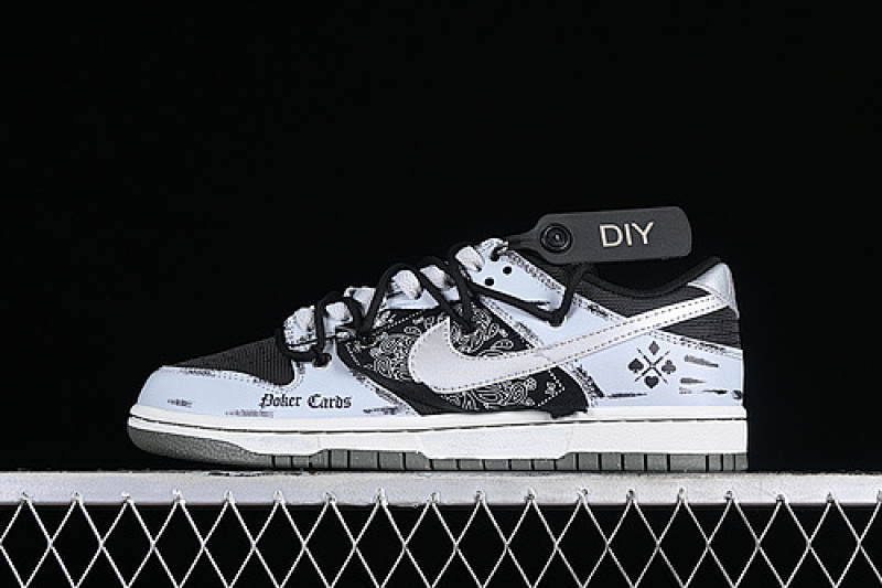 Nike DUNK LOW SB GRAFFITI PACK BLACK/GREY/BLUE · DM0108-001, photo 1