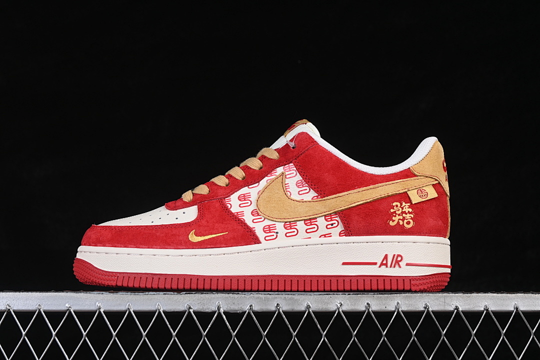 Nike [XD0028-014]-[AIR FORCE 1 07 LOW WHITE/RED/GOLD]-[WOMAN:36-39]-[MAN:40-45] - Image 2