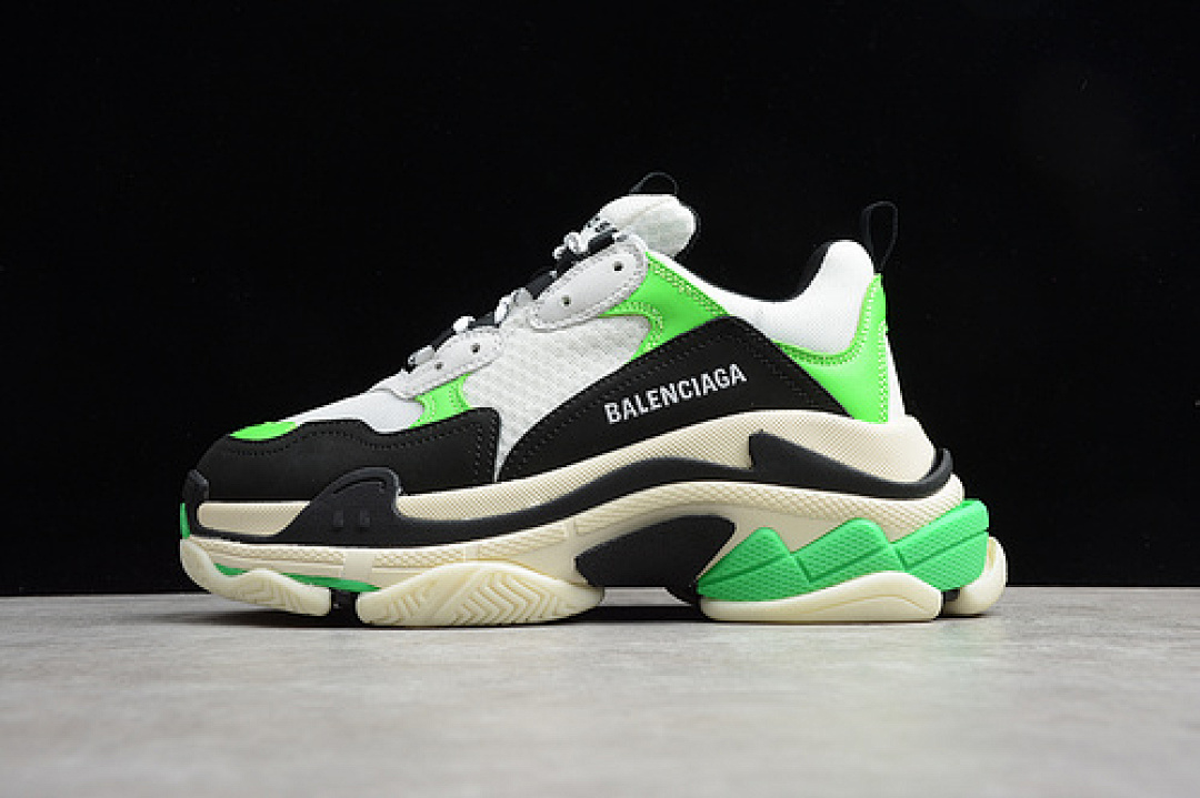Balenciaga TESS.S.GOMMA SNEAKER BLACK/GREEN/WHITE · ECBA70033343, photo 1