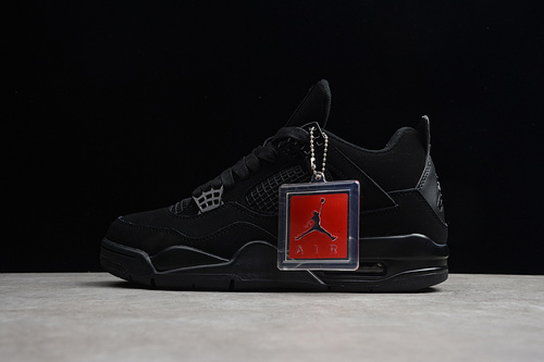 Jordan [84-82-93]-[308497-002]-[AIR JORDAN 4 RETRO BLACK/BLACK-LT GRAPHITE]-[MAN:40-46], photo 1