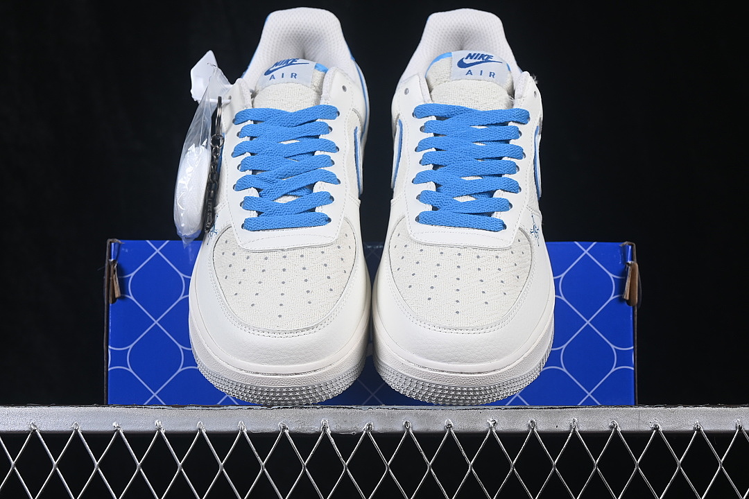 Nike [FJ4146-103]-[AIR FORCE 1 07 LOW CASUAL SNEAKERS DARK BLUE/WHITE]-[WOMAN:36-39]-[MAN:40-45] - Image 12