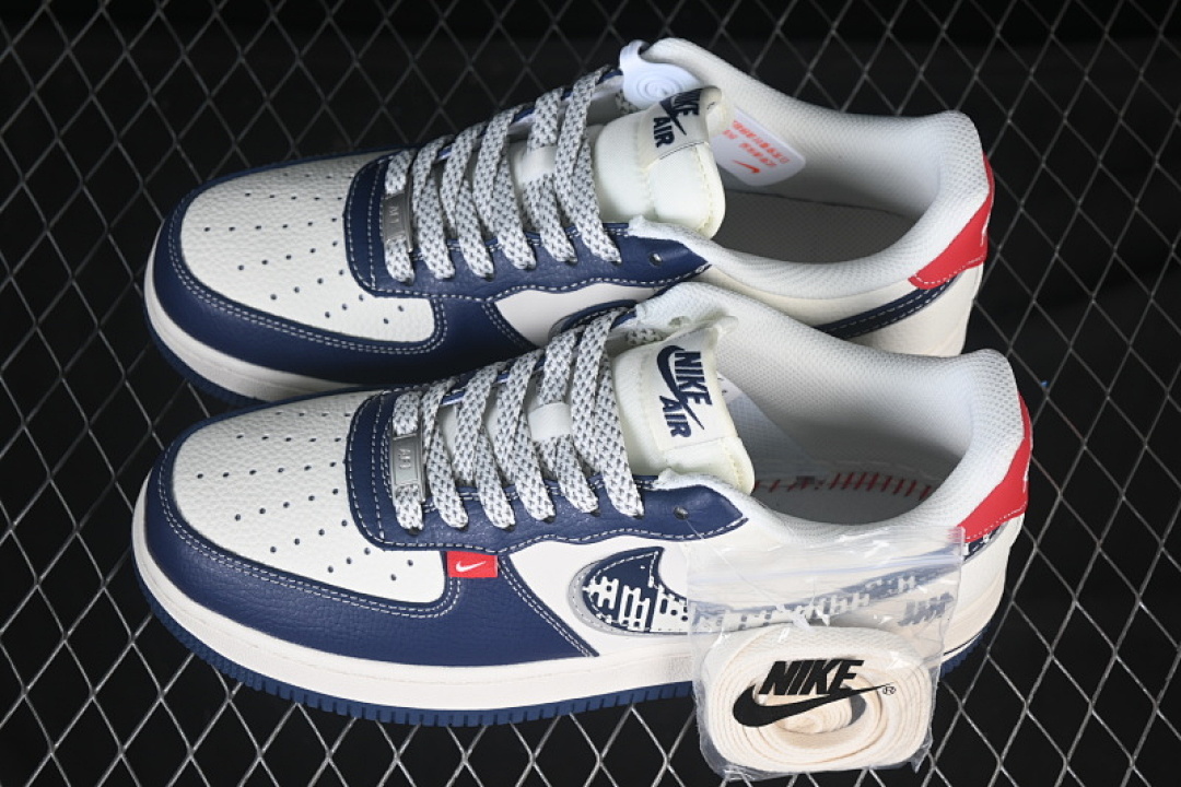 Nike [JP8028-005]-[AIR FORCE 1 07 LOW UN WHITE/BLUE/RED]-[WOMAN:36-39]-[MAN:40-45] - Image 11
