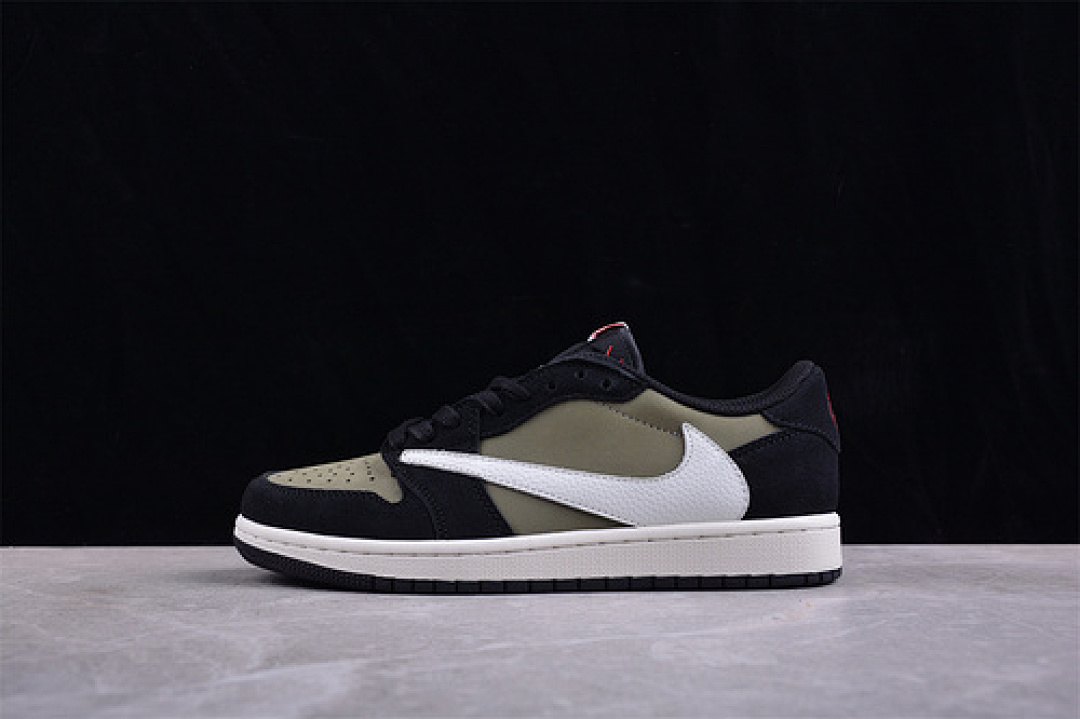 Jordan [DM7866 200]-[TRAVIS SCOTT X AIR JORDAN 1 LOW OG SP MEDIUM OLIVE/BLACK/SAIL/MUSLIN]-[36-46], photo 1