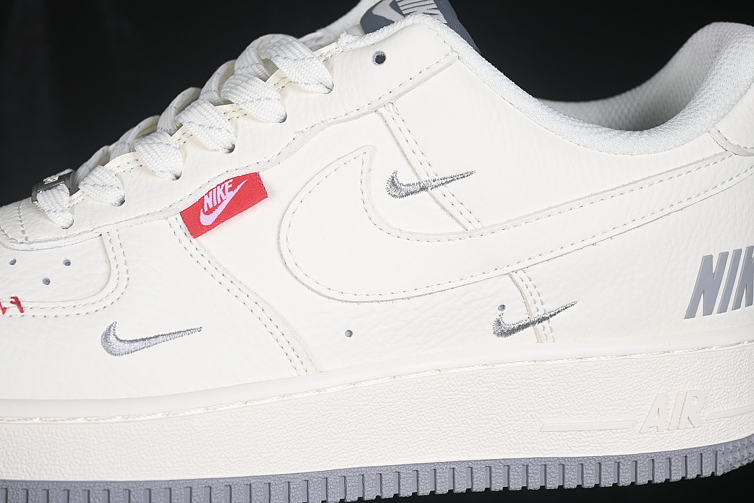 Nike [MM3399-829]-[AIR FORCE 1 07 LOW CASUAL SNEAKERS DARK GRAY/WHITE]-[WOMAN:36-39]-[MAN:40-45] - Image 7
