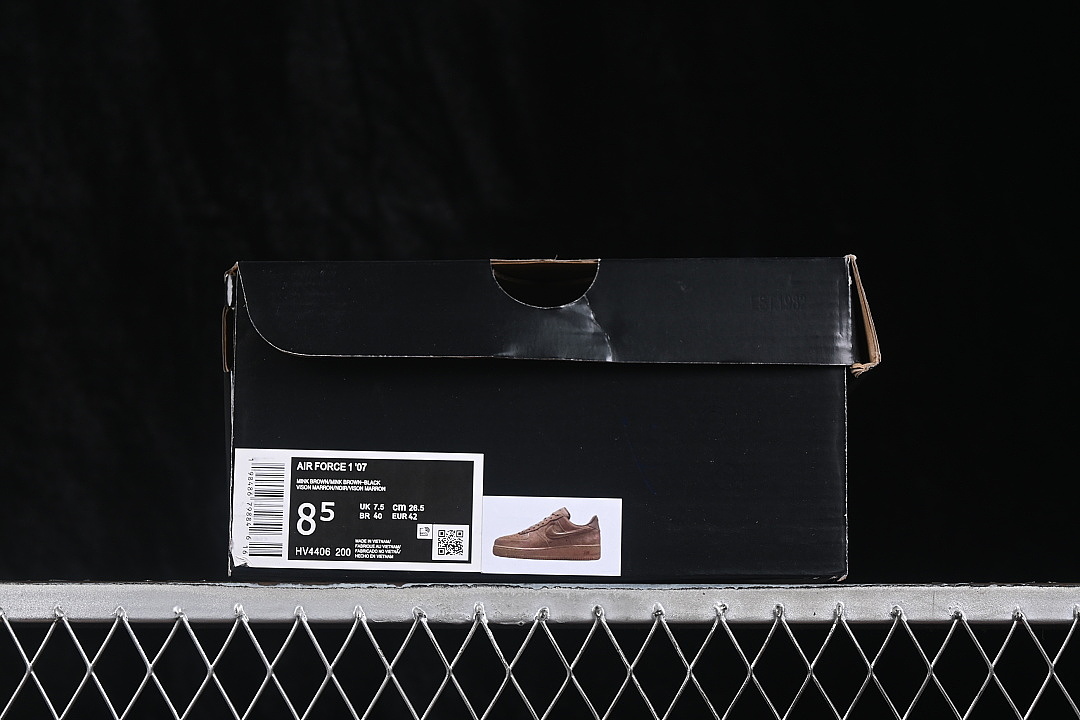 Nike [HV4406-200]-[AIR FORCE 1 07 LOW CASUAL SNEAKERS BROWN/GREY]-[WOMAN:36-39]-[MAN:40-46] - Image 11