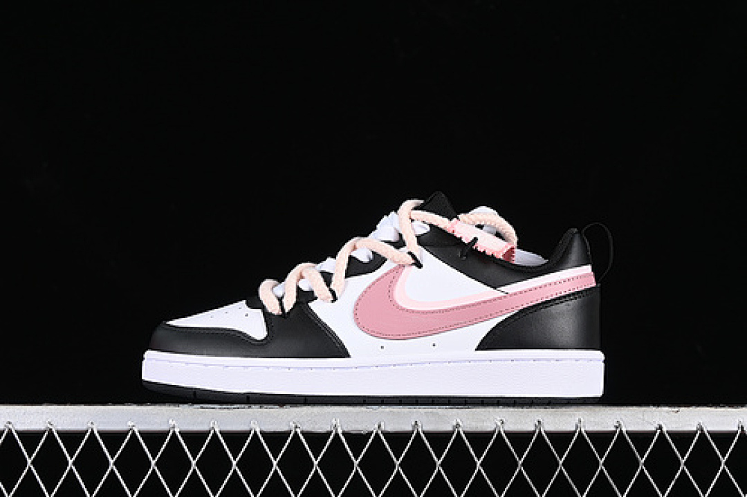 Unbranded [BQ5448-115]-[COURT BOROUGH LOW 2 WHITE/BLACK/PINK]-[WOMAN:35.5-41], photo 1