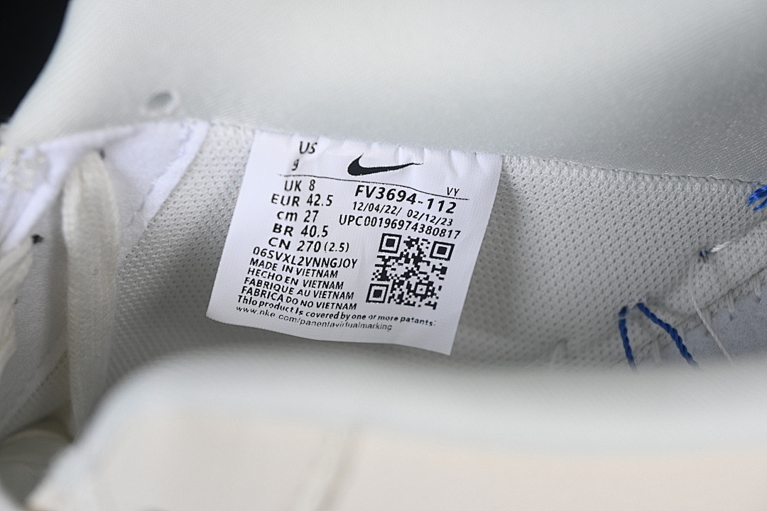 Nike [FV3694-112]-[AIR FORCE 1 07 LOW CASUAL SNEAKERS WHITE/YELLOW/BLUE]-[WOMAN:36-39]-[MAN:40-45] - Image 6