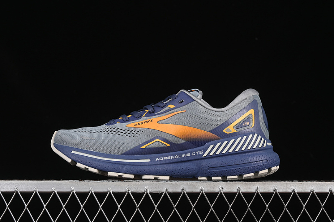 BROOKS ADRENALINE GTS 23 GREY/YELLOW/BLUE · 1103911D027, photo 1