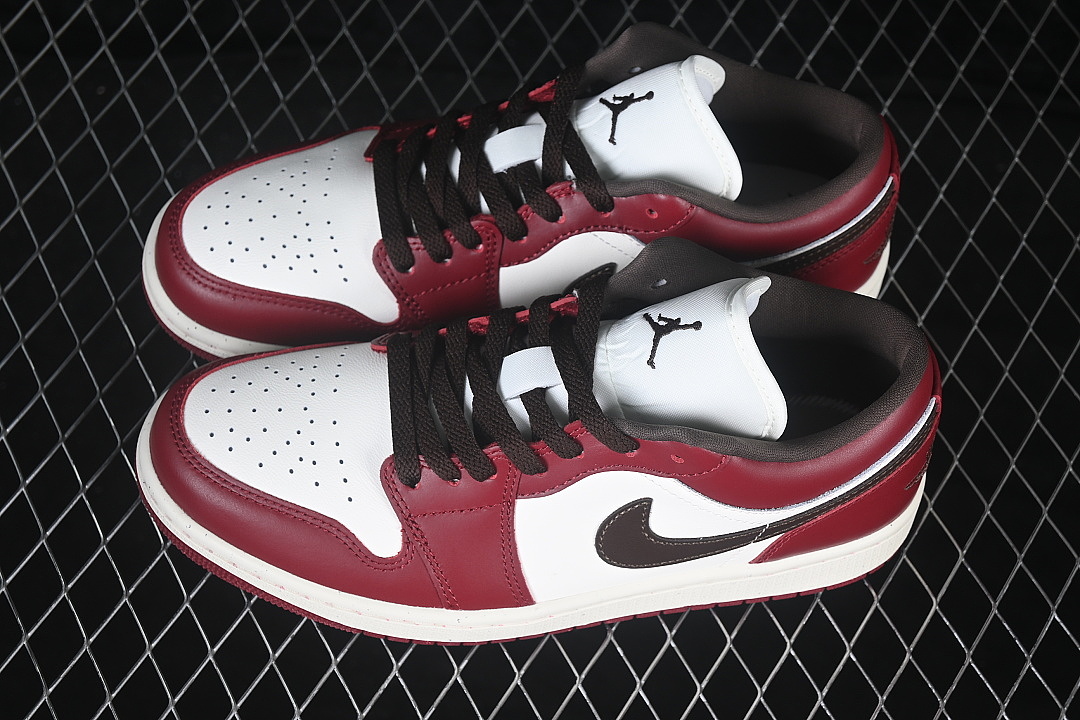 Unbranded [IX5004-121]-[AIR JORDAN 1 LOW AJ1 BASKETBALL SHOES WINE RED/CLARET RED]-[MAN:40-46] - Image 10