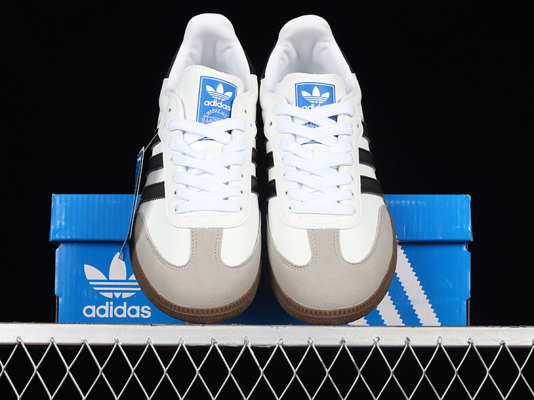 Adidas [FW2427]-[SAMBA VEGAN SHOES CLOUD WHITE/CORE BLACK/GUM]-[WOMAN:36-39]-[MAN:40-45] - Image 12