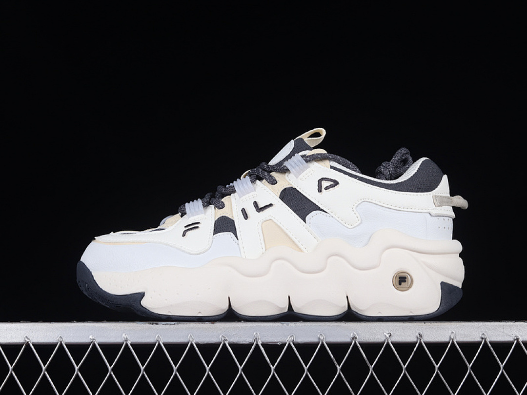 Fila [F12M242605FES]-[FI*LA CAT CLAW SPORTS CASUAL SHOES WHITE/NAVY BLUE/BEIGE]-[UNISEX:36-45], photo 1