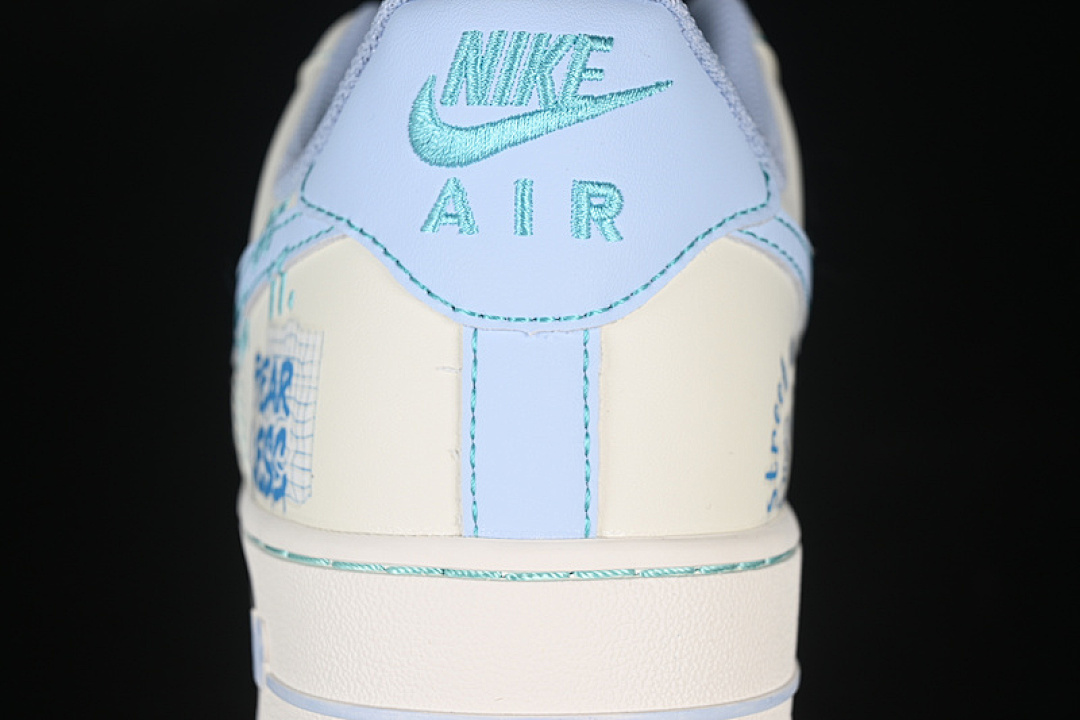 Nike [FJ7740-510]-[AIR FORCE 1 07 LOW LOVE WORDS WHITE/GREY/BLUE]-[WOMAN:36-39]-[MAN:40-45] - Image 7