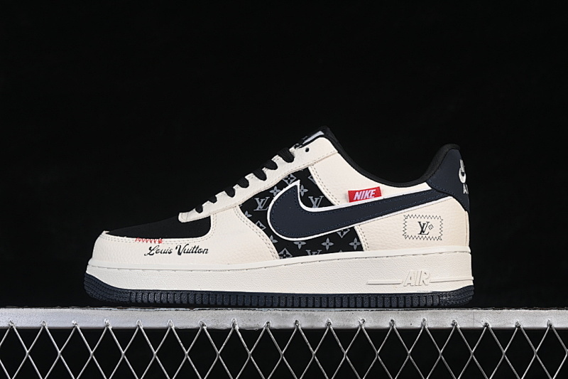 Nike Nike AIR FORCE 1 07 LOW CASUAL SNEAKERS BEIGE/BLACK · LD1999-022, photo 1