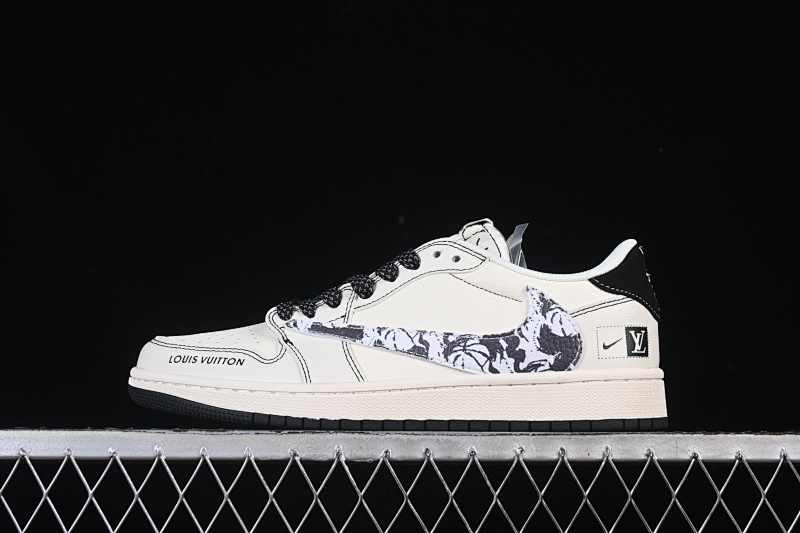 Jordan AIR Jordan 1 LOW AJ1 CASUAL SNEAKERS BLACK/WHITE · XS7089-616, photo 1