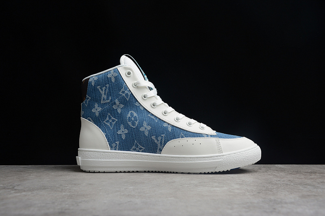 Chanel [L*V MID STELLAR SNEAKERS WHITE/BLUE/WHITE]-[WOMAN:35-39]-[MAN:40-44] - Image 13