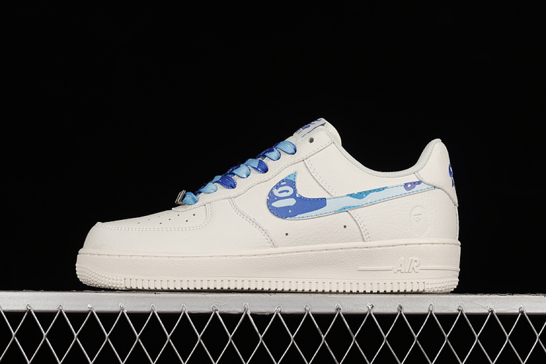 Nike [AA1356-116]-[AIR FORCE 1 LOW 07 WHITE/BEIGE/BLUE]-[WOMAN:36-39]-[MAN:40-45], photo 1
