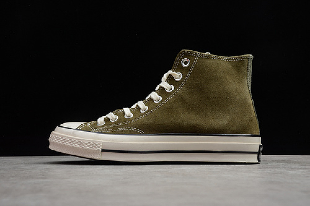Converse [166218C]-[CHUCK TAYLOR ALL STAR HIGH OLIVE GREEN/WHITE/BEIGE]-[UNISEX:35-44], photo 1
