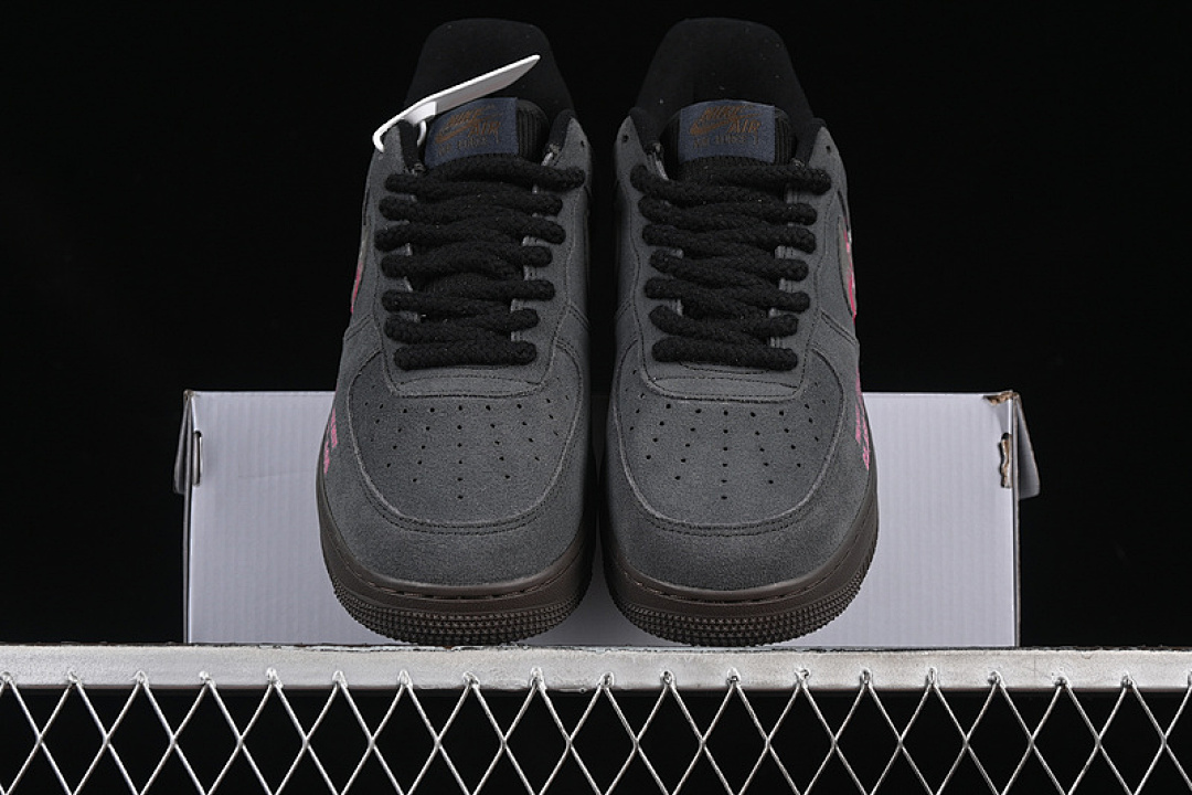 Nike [DO6730-010]-[AIR FORCE 1 07 LOW BLACK PINK BLACK/PINK]-[WOMAN:36-39]-[MAN:40-45] - Image 14