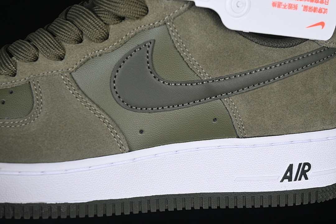 Nike [IB6388-200]-[AIR FORCE 1 07 LOW CASUAL SNEAKERS ARMY GREEN/WHITE]-[WOMAN:36-39]-[MAN:40-45] - Image 7