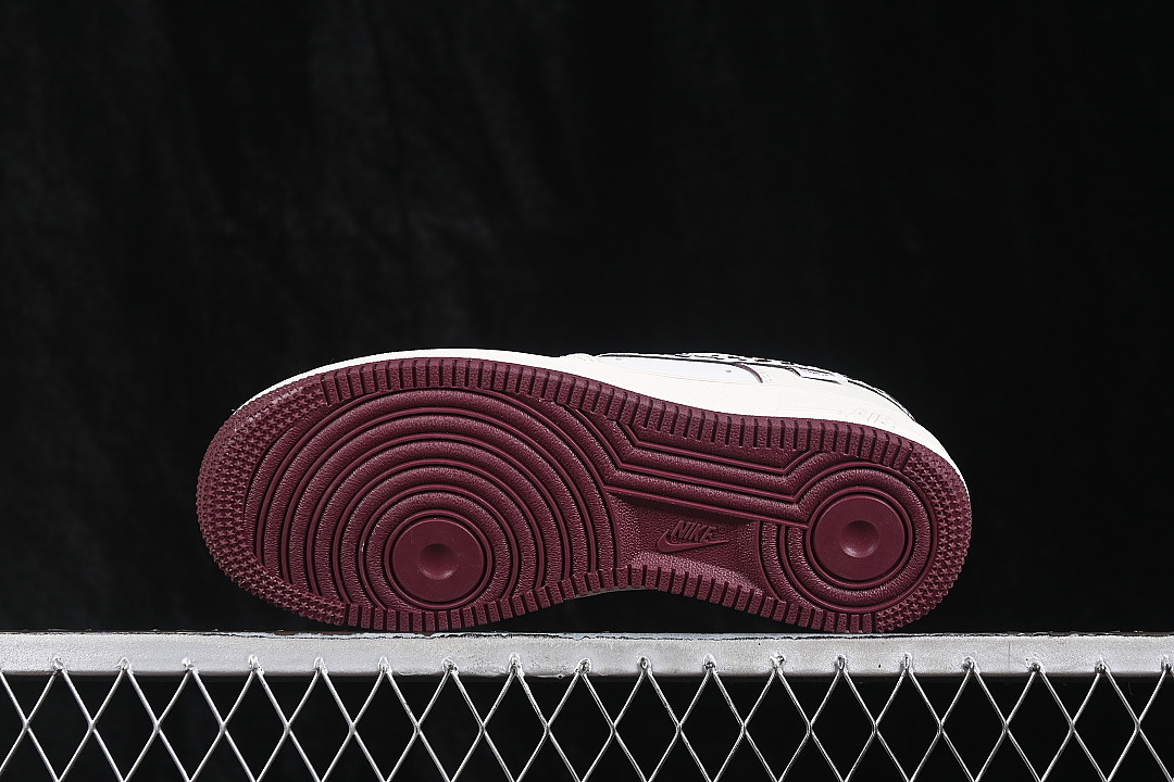 Nike [FB1839-521]-[AIR FORCE 1 07 LOW CASUAL SNEAKERS WINE RED/WHITE]-[WOMAN:36-39]-[MAN:40-45] - Image 14