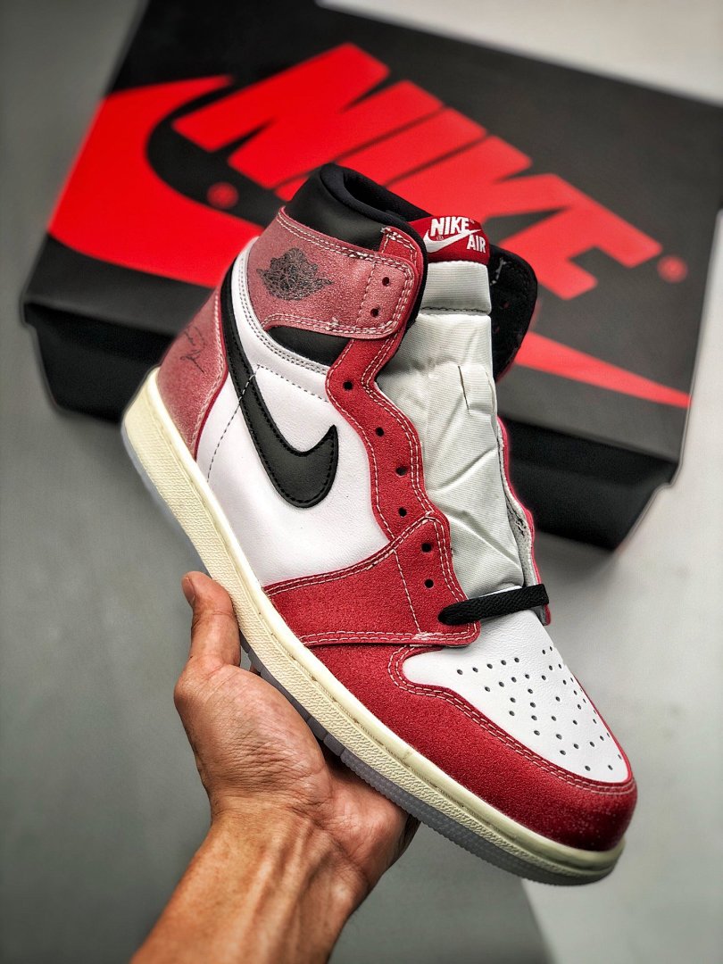 Jordan [DA2728-100]-[AIR JORDAN 1 RETRO HIGH WHITE/VARSITY RED/BLACK-PINK]-[UNISEX:36-46], photo 1