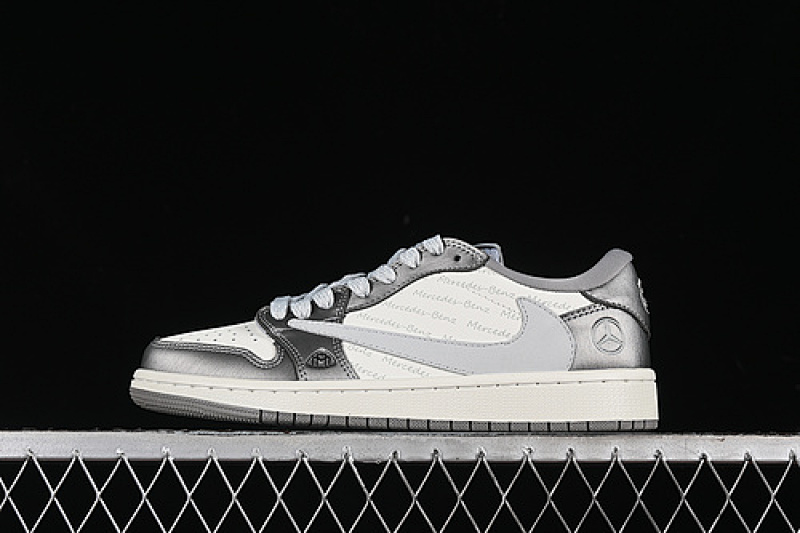Jordan TRAVIS SCOTT X FRAGMENT DESIGN AIR Jordan 1 LOW OG SP WHITE/GREY/SILVER · AG3702-802, photo 1