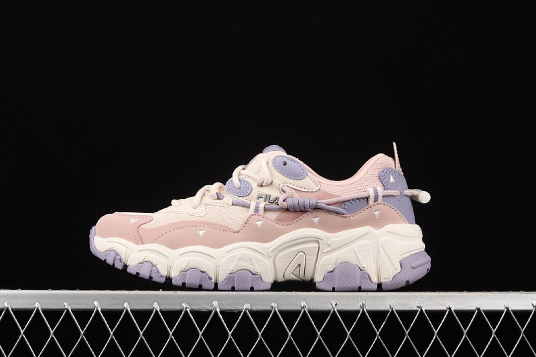 Purple [F12W134108FDR]-[FI*LA RUNNING SHOES LIGHT PINK/PURPLE/BEIGE]-[WOMAN:35.5-40], photo 1