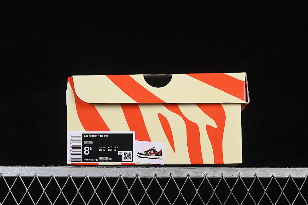 Nike [QW5288-132]-[AIR FORCE 1 07 LOW WHITE/BLACK/RED]-[WOMAN:36-39]-[MAN:40-45] - Image 12