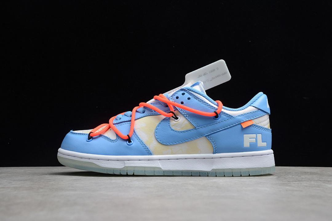 Off-White [DD0856-403]-[OW FUTURA DUNK LOW SB UNC DARK POWDER BLUE/WHITE/UNIVERSITY BLUE]-[UNISEX:36-45], photo 1