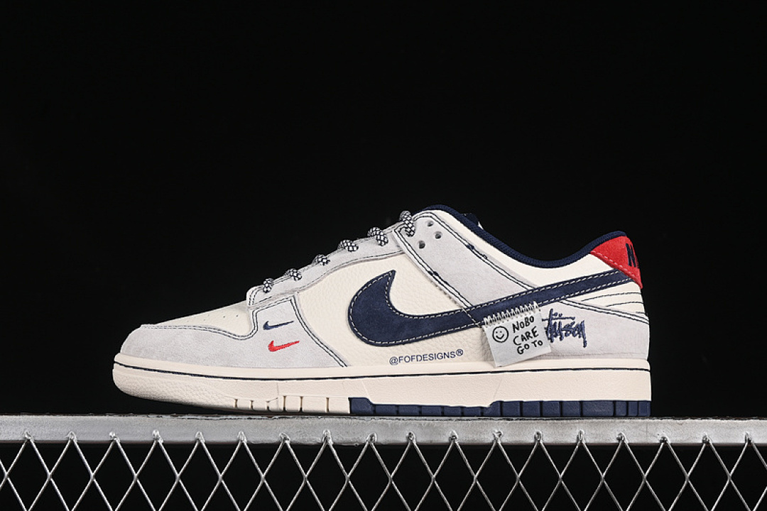 Unbranded [YX5066-297]-[SB DUNK LOW WHITE/GREY/BLUE/RED]-[WOMAN:36-39]-[MAN:40-45], photo 1