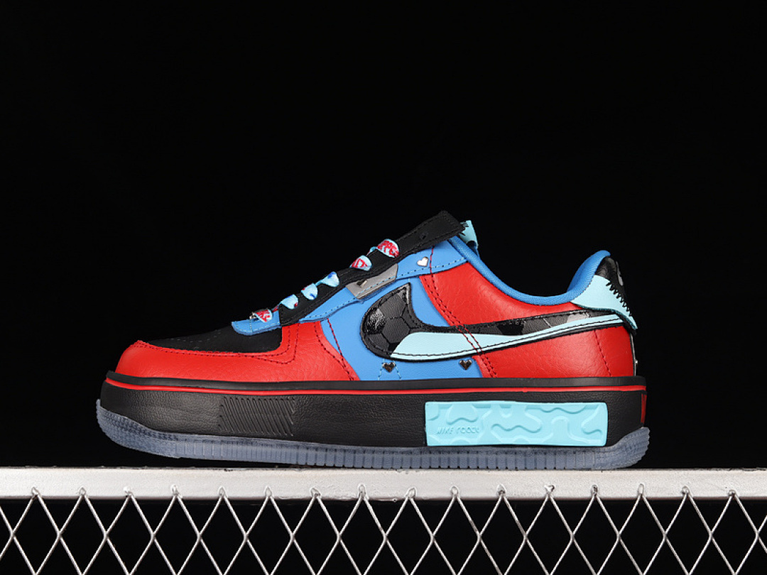Nike [DR6259-600]-[AIR FORCE 1 FONTANKA DOERNBECHER 2022 BLACK/RED-BLUE]-[WOMAN:36-39]-[MAN:40-45], photo 1