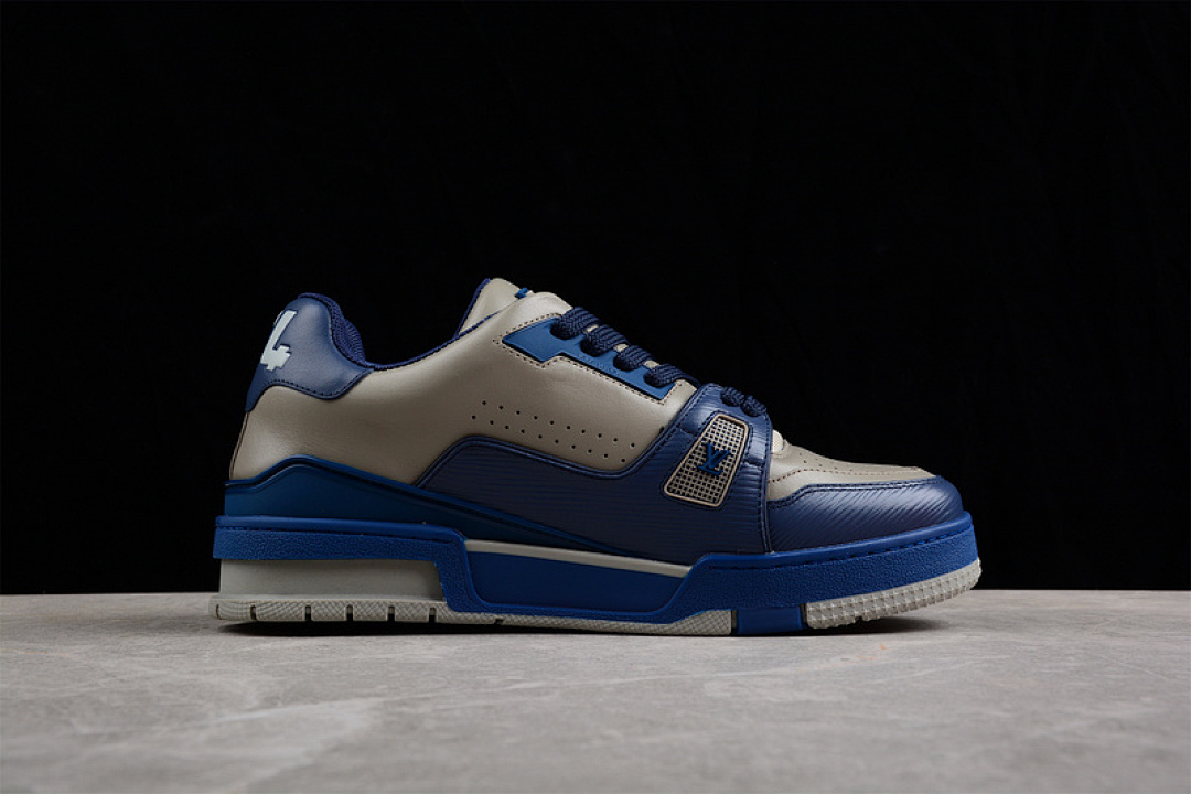 Louis Vuitton [L*V LOW TRAINER SNEAKER GREY/BLACK/NAVY BLUE]-[MAN:38-45] - Image 12