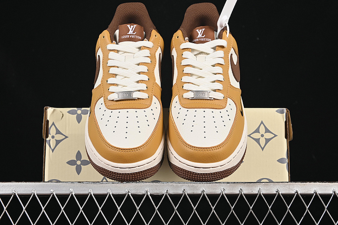 Nike [LW9279-014]-[AIR FORCE 1 07 LOW LV WHITE/BROWN/YELLOW]-[WOMAN:36-39]-[MAN:40-45] - Image 12