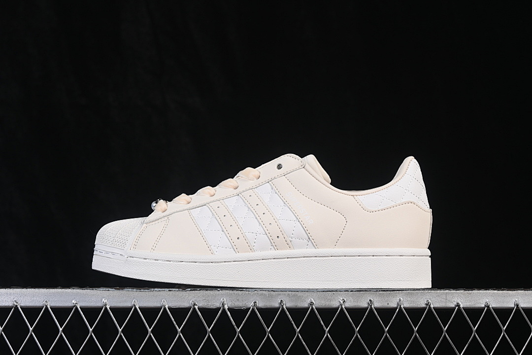 Unbranded [KJ7301]-[ORIGINALS SUPERSTAR CASUAL SNEAKERS BEIGE/WHITE]-[WOMAN:35-39]-[MAN:40], photo 1