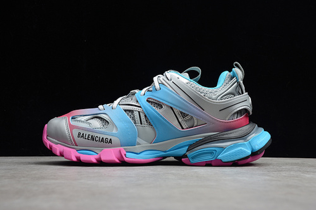 Balenciaga TRACK 2.0 SNEAKER GREY/BLUE/PINK · ECB000074A, photo 1