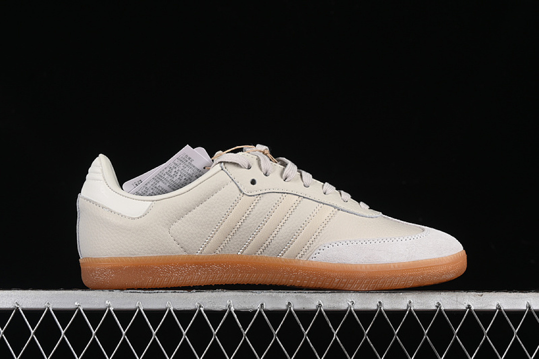 Adidas [IE7013]-[SAMBA VEGAN ALUMINIUM/CHALK WHITE/WONDER BEIGE]-[WOMAN:36-39]-[MAN:40-45] - Image 16