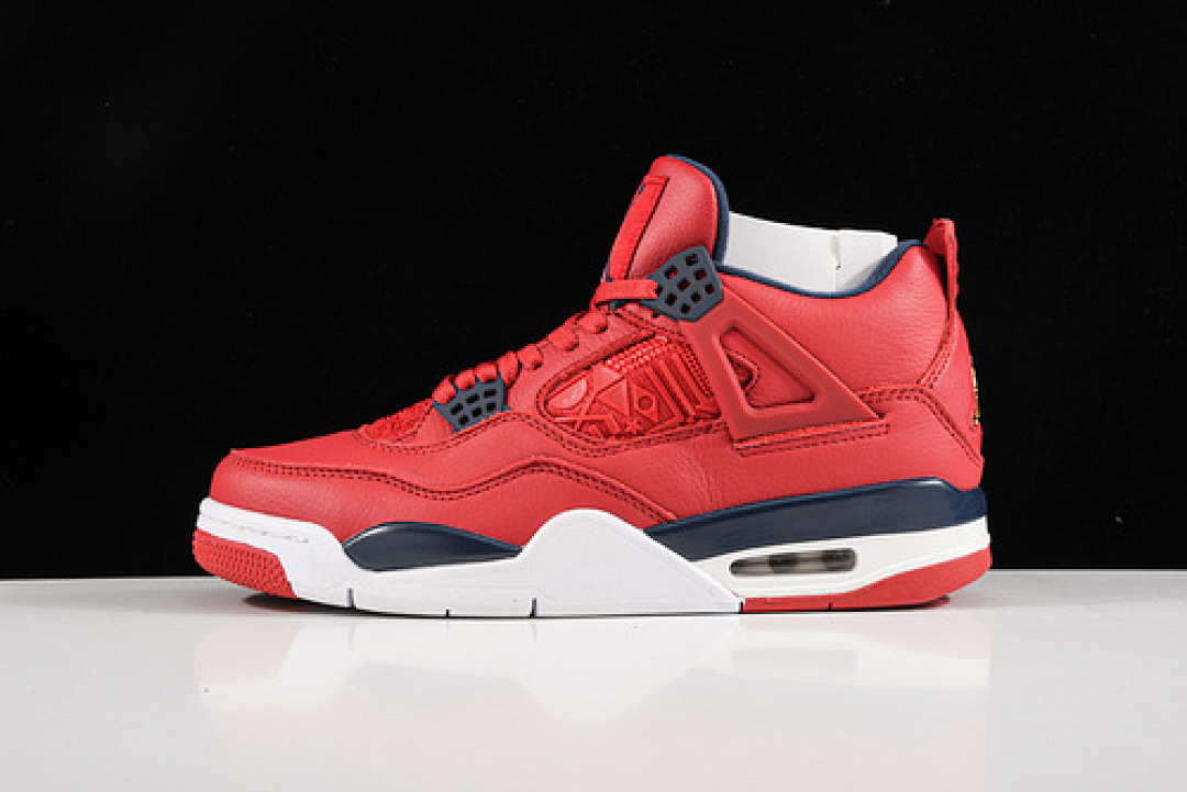 Jordan [CI1184-617]-[AIR JORDAN 4 RETRO FIBA GYM RED/OBSIDIAN-WHITE-METALLIC (GOLD]), photo 1