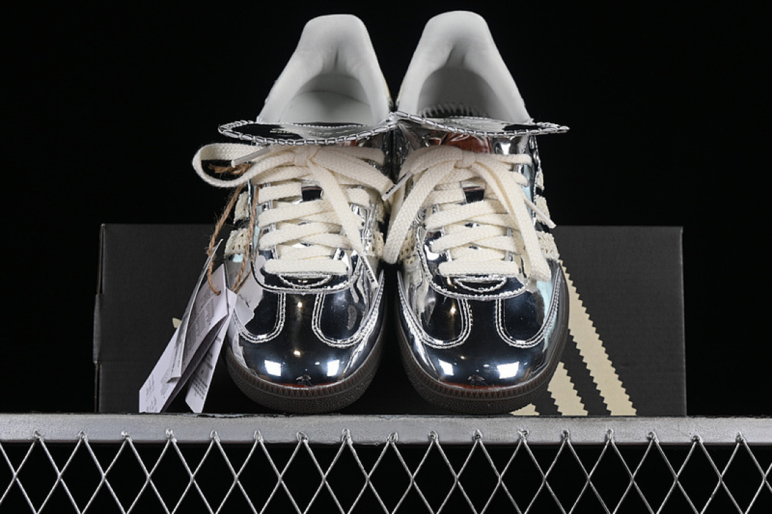 Adidas [IG8181]-[WALES BONNER X SAMBA SILVER METALLIC/CREAM WHITE/GREY ONE]-[WOMAN:35-39] - Image 13