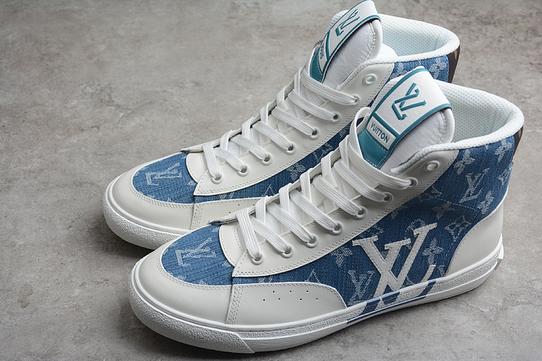 Chanel [L*V MID STELLAR SNEAKERS WHITE/BLUE/WHITE]-[WOMAN:35-39]-[MAN:40-44] - Image 9