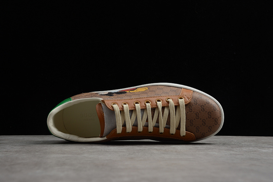 Gucci [GU*CCI ACE EMBROIDERED LOW-TOP SNEAKER KHAKI/GREEN/WHITE]-[WOMAN:35-39]-[MAN:40-44] - Image 12