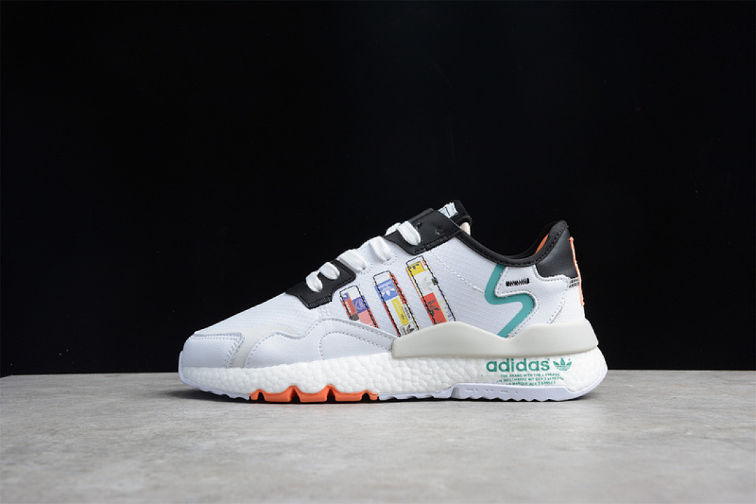 Unbranded [FX3811]-[NITE JOGGER 2021 BOOST SHOES CLOUD WHITE/CORE BLACK/MULTI-COLOR]-[UNISEX:36-45], photo 1