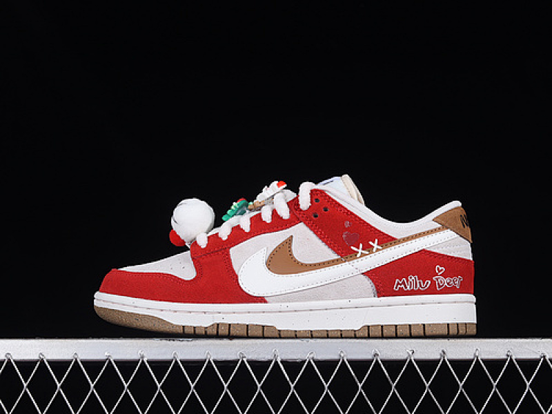 Nike SB DUNK LOW 85 WHITE/BROWN/RED · DO9457-112, photo 1