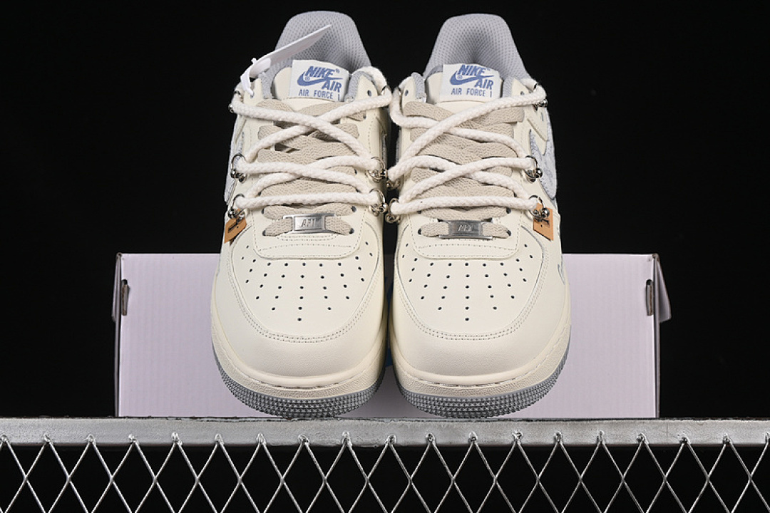 Nike [LV0506-220]-[AIR FORCE 1 07 LOW CAPYBARA FRANKENSTEIN BEIGE/GREY/WHITE]-[UNISEX:36-45] - Image 13